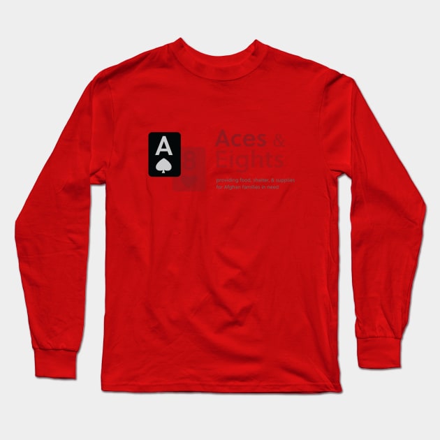 Red Aces and Eights Long Sleeve T-Shirt by Aces & Eights 